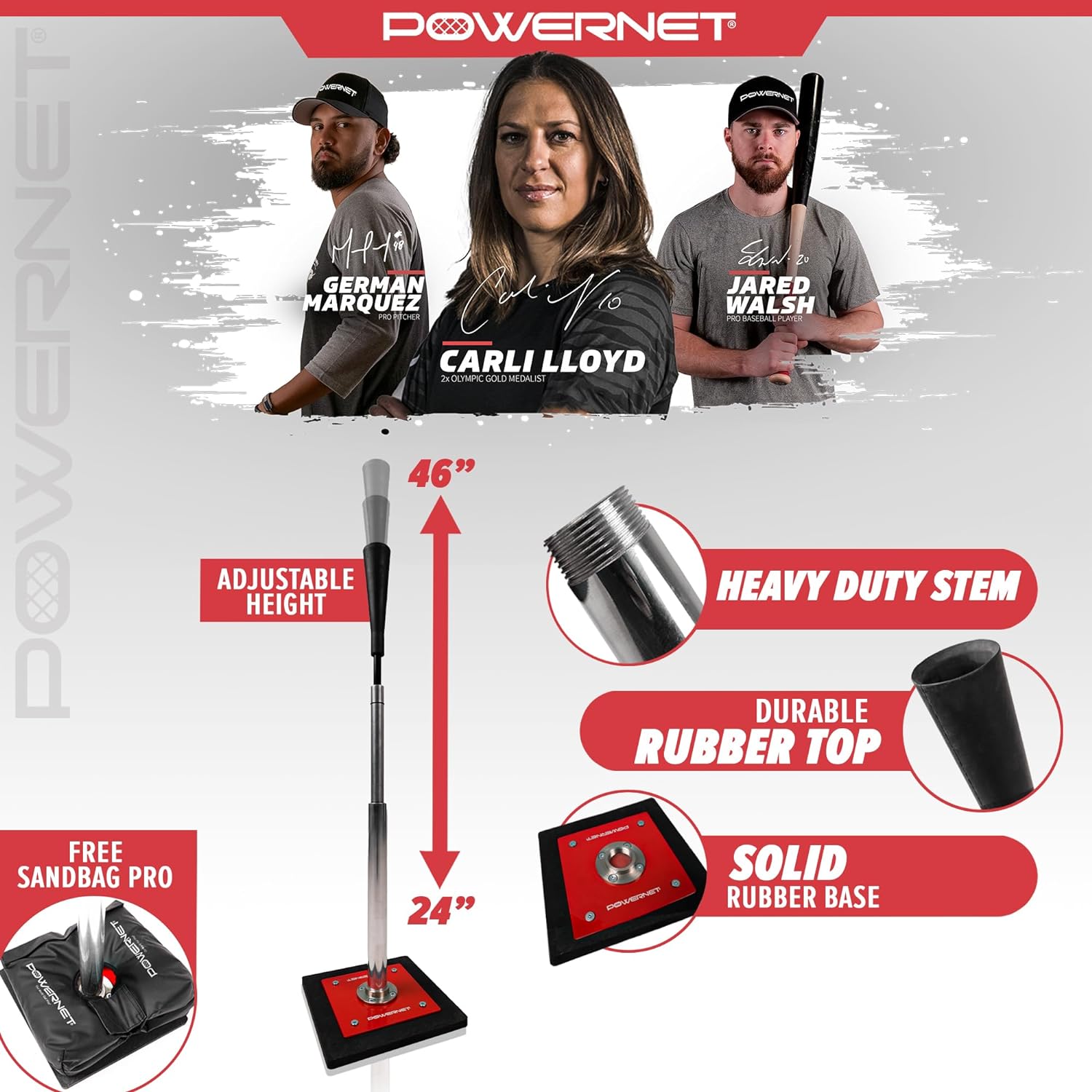 Powernet Pro Tee - Moisture-Wicking Performance T-Shirt for Men & Women | Gym, Running & Workout Shirt | Breathable & Quick-Dry Activewear for Fitness & Sports