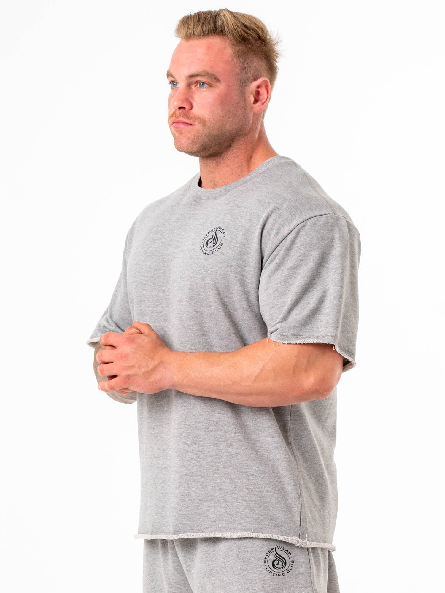 Premium Box Fleece T-Shirt for Men & Women - Soft Grey Marble Comfort Fit - Perfect for Casual Wear, Lounge & Outdoor Activities