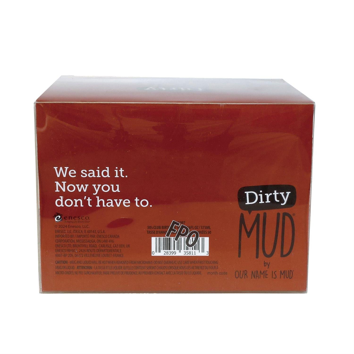 16 oz Dirty Mud Introverting Mug - Unique Ceramic Coffee Cup for Home, Office & Camping Use