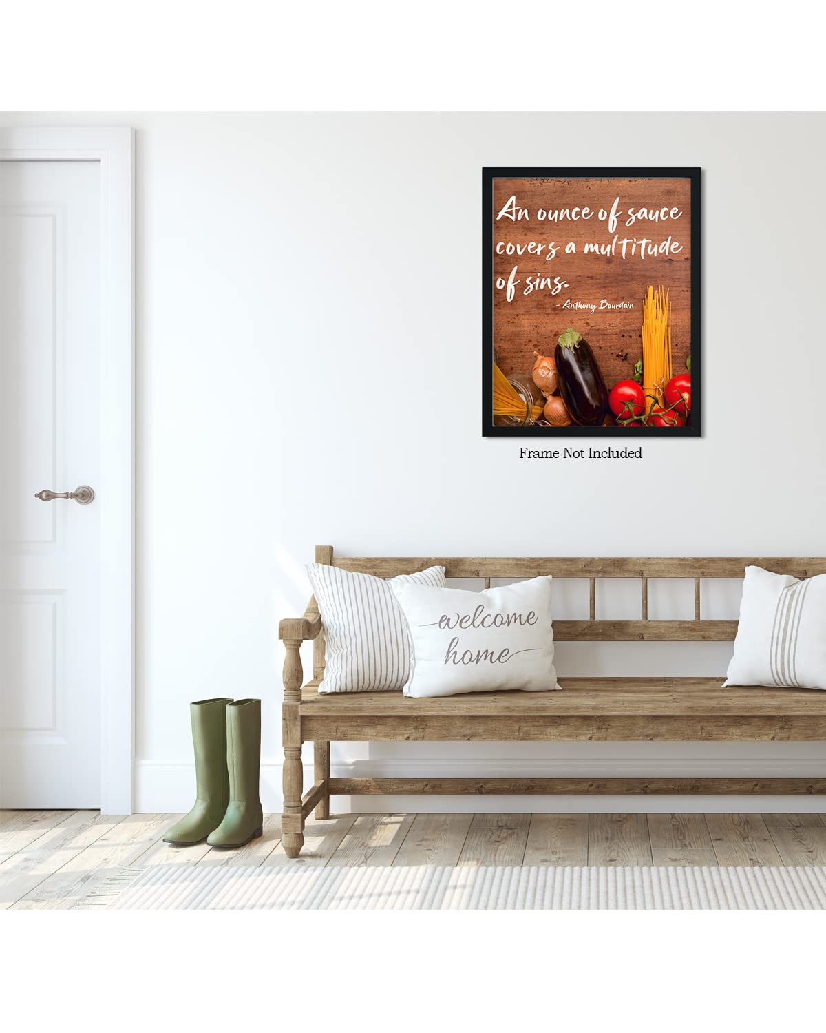 Anthony Bourdain Kitchen Wall Art - Chef Decor Poster 32x40 for Home & Restaurant