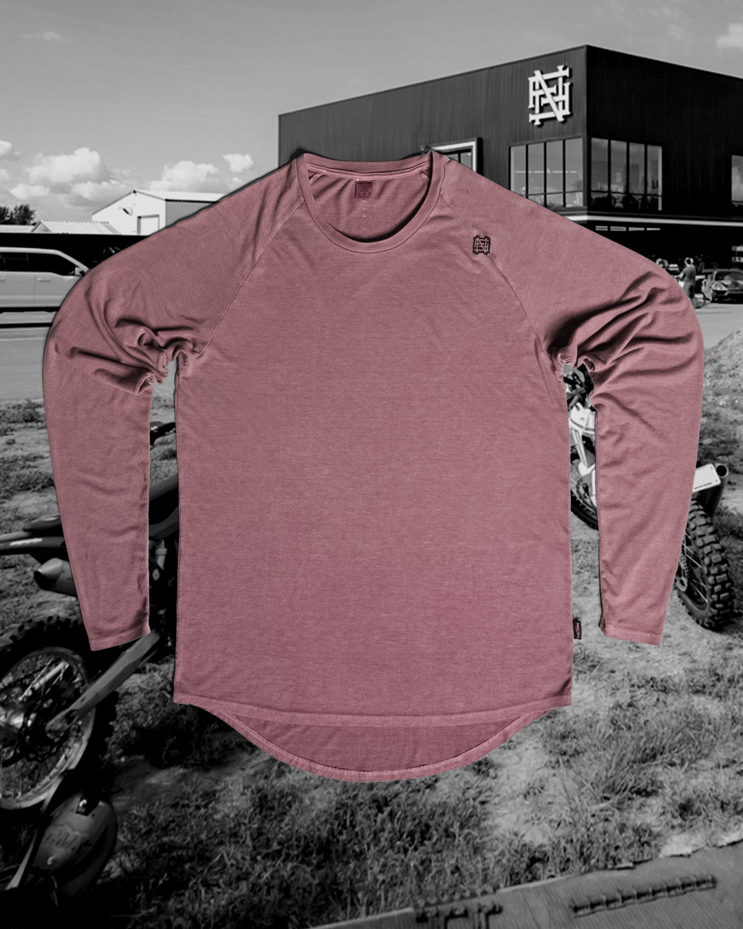 Men's Motorcycle Long Sleeve Shirt - Red Riding Jacket for Bikers & Outdoor Enthusiasts | Perfect for Motorcycle Tours, Road Trips & Casual Wear