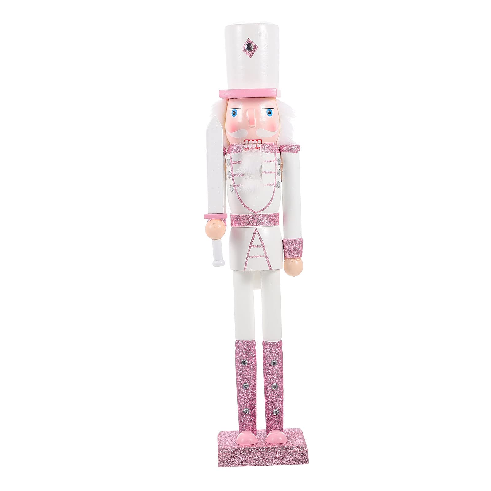 ABOOFAN Wooden Nutcracker Figure - Handcrafted Christmas Ornament for Home Decor, Holiday Party, and Festive Gift Giving