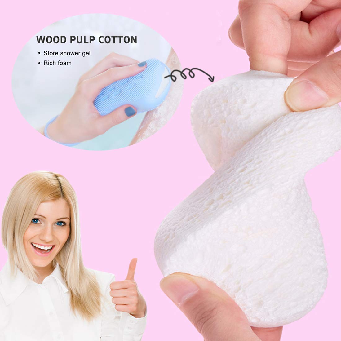 Premium Silicone Body Scrubber & Exfoliating Brush - Double-Sided Deep Cleansing Scrubber with Super Soft Bristles & Rebound Sponge - Gentle for Women, Men & Kids - Perfect for Shower, Spa & Sensitive Skin Care