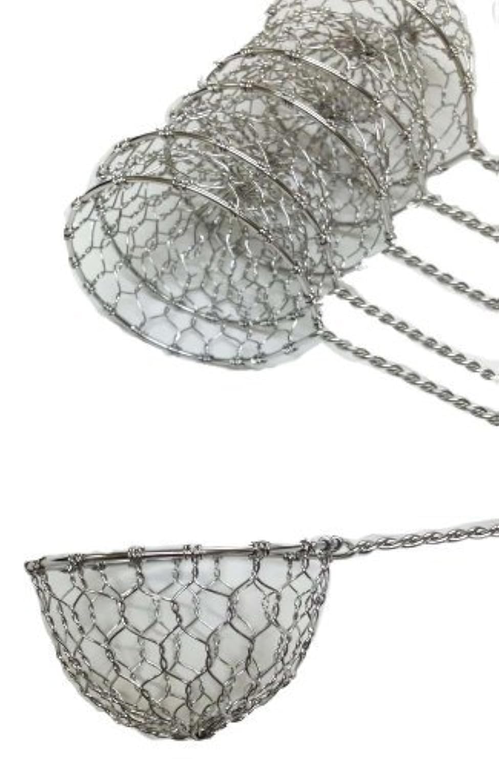Premium Shabu Shabu Hot Pot Strainer Scoops - 6-Piece Set for Asian Cooking, Noodle & Meat Skimming - Perfect for Home Dining & Party Serving