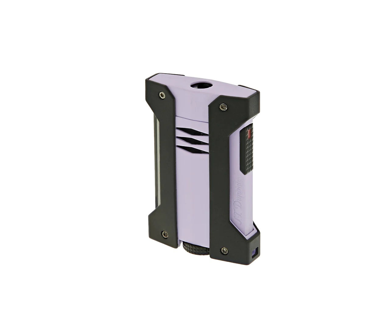 S.T. Dupont Defi Extreme Matte Black & Purple Single Torch Lighter - Premium Windproof Butane Lighter for Cigars, Candles & Outdoor Use