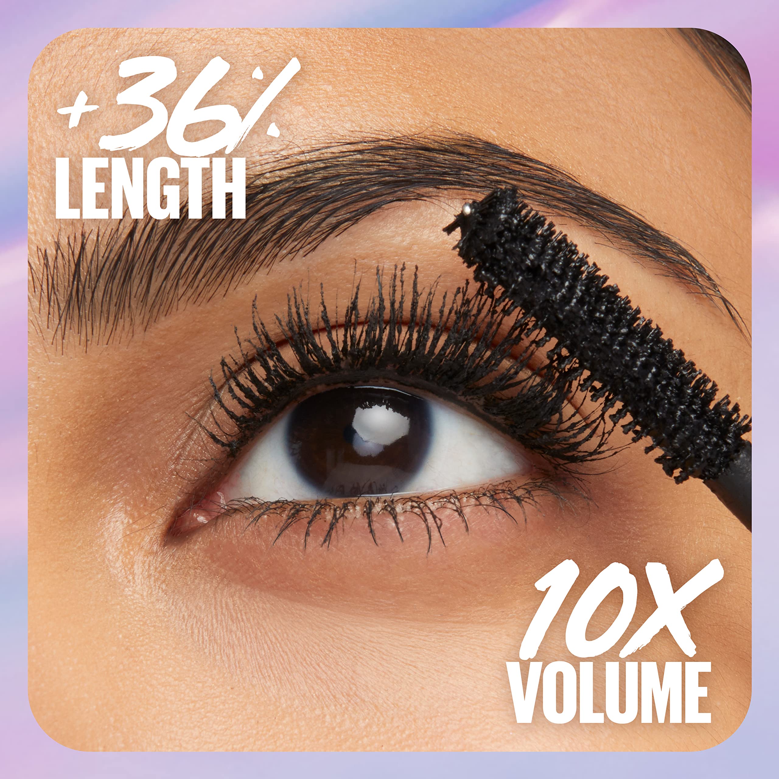 Maybelline The Falsies Surreal Extensions Washable Mascara - Volumizing & Lengthening Mascara Makeup in Brownish Black (1 Count) - Perfect for Everyday Wear & Special Occasions