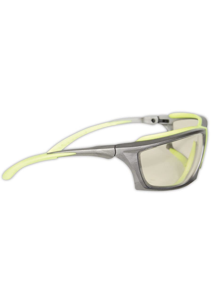 MAGID Hi-Vis Impact-Resistant Safety Glasses - 24 Pairs (Y770) - ANSI Z87.1 Certified for Construction, Woodworking & Industrial Safety Use
