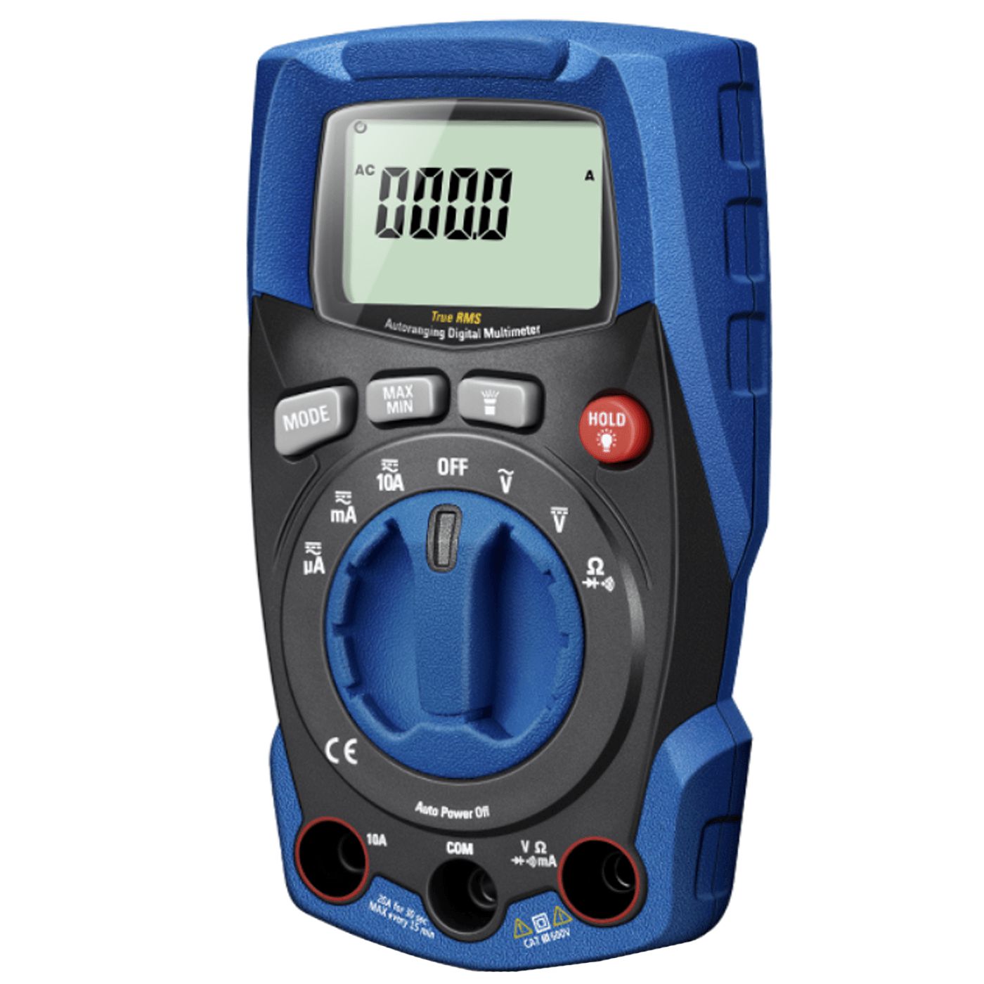True RMS Digital Multimeter with Bluetooth - Auto-Ranging Voltage Tester for Electricians, DIY Home Repair | Measures AC/DC Current, Resistance, Capacitance | Includes Built-in Flashlight & Backlit Display