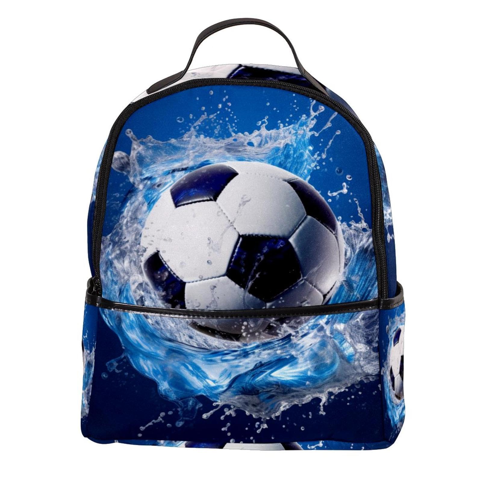 Lightweight Travel Backpack - Small Carry On Backpack for Men & Women, Water Resistant Blue Ocean Design - Perfect for Airplane, Hiking, School & Daily Use