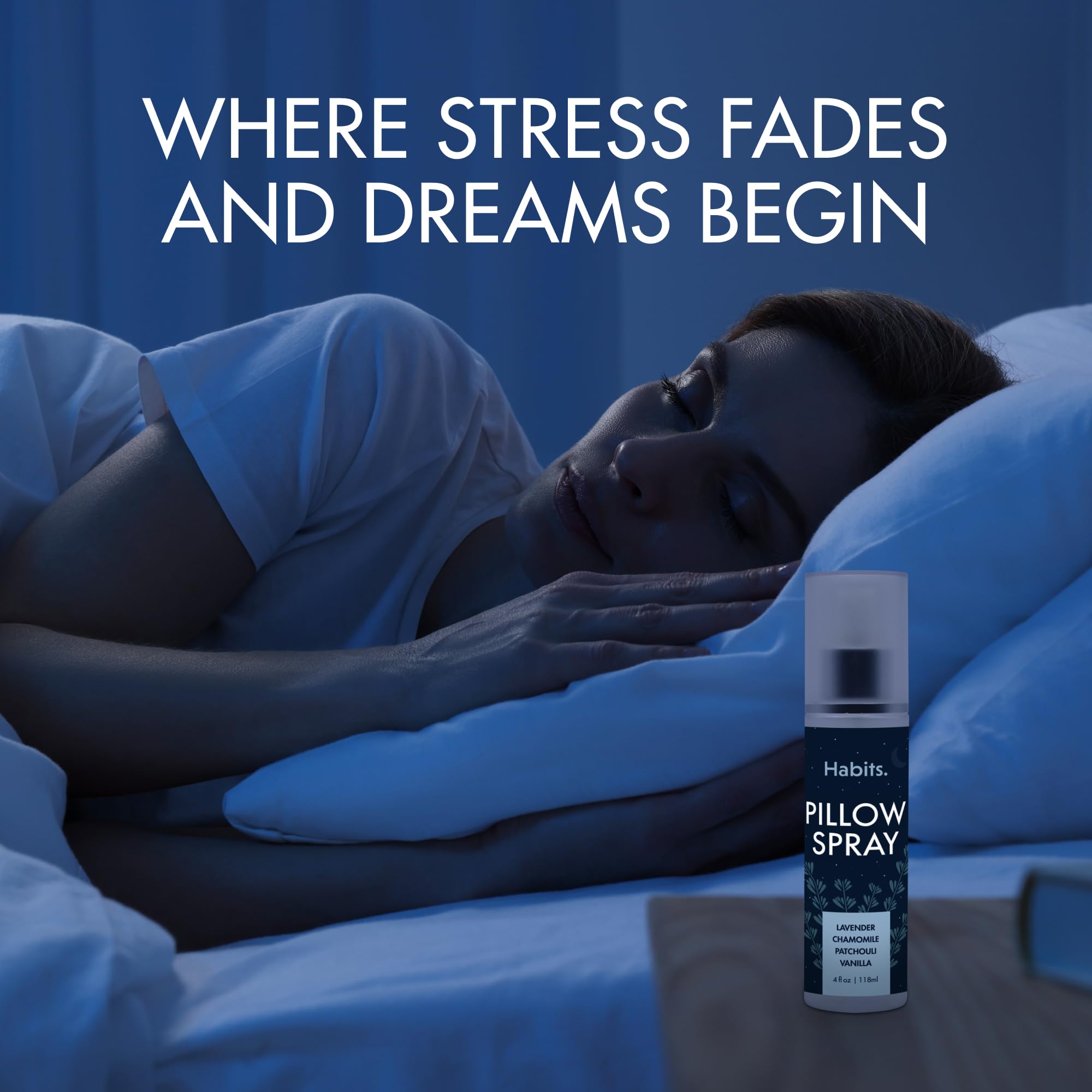 Lavender Pillow Spray for Deep Sleep & Better Sleep Habits - Natural Sleep Aid Mist for Bedding & Pillows - Relaxing Aromatherapy Spray for Nighttime Use - Perfect for Adults & Kids Bedtime Routine