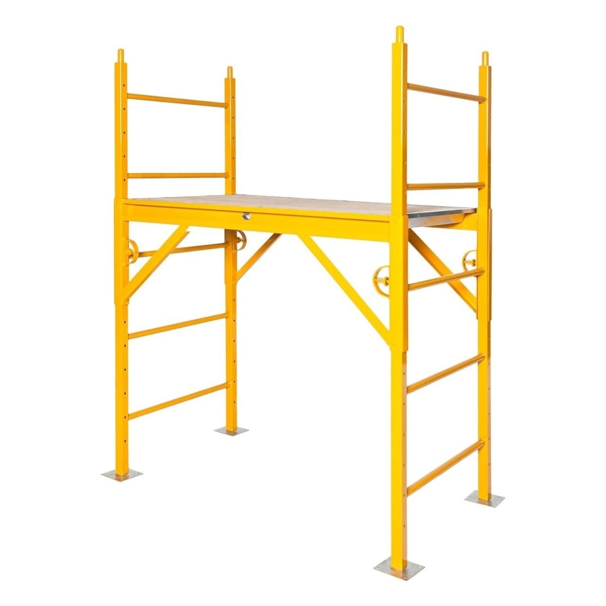 640 Elite Scaffolds - Heavy Duty Aluminum Scaffolding for Construction & Home Renovation | Portable Work Platform for Painting, Roofing & DIY Projects