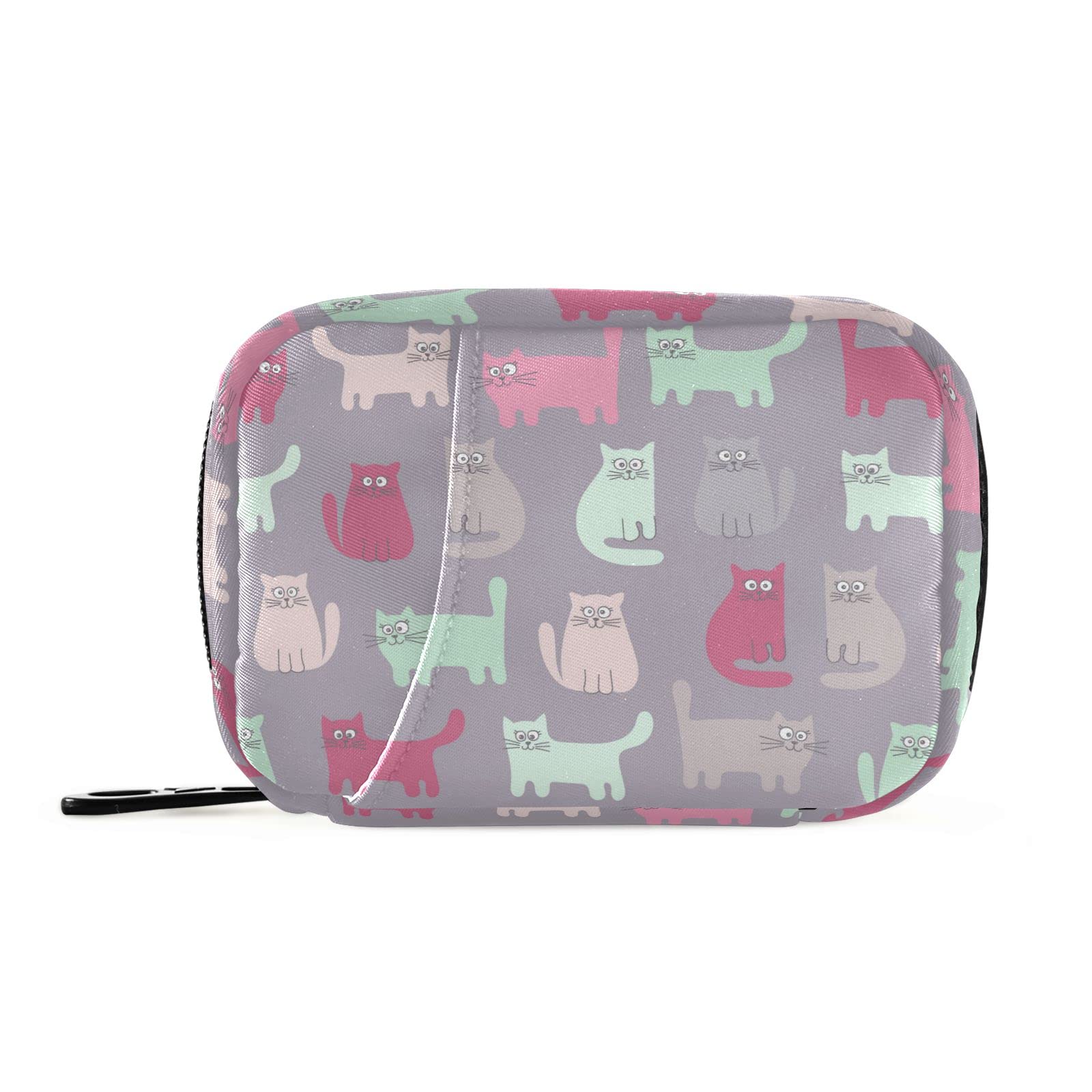 7-Day Large Capacity Cute Pill Organizer with 8 Compartments - Weekly Vitamin & Medication Dispenser - Perfect for Daily Medicine Storage, Travel, and Pet Care (Cats/Dogs)