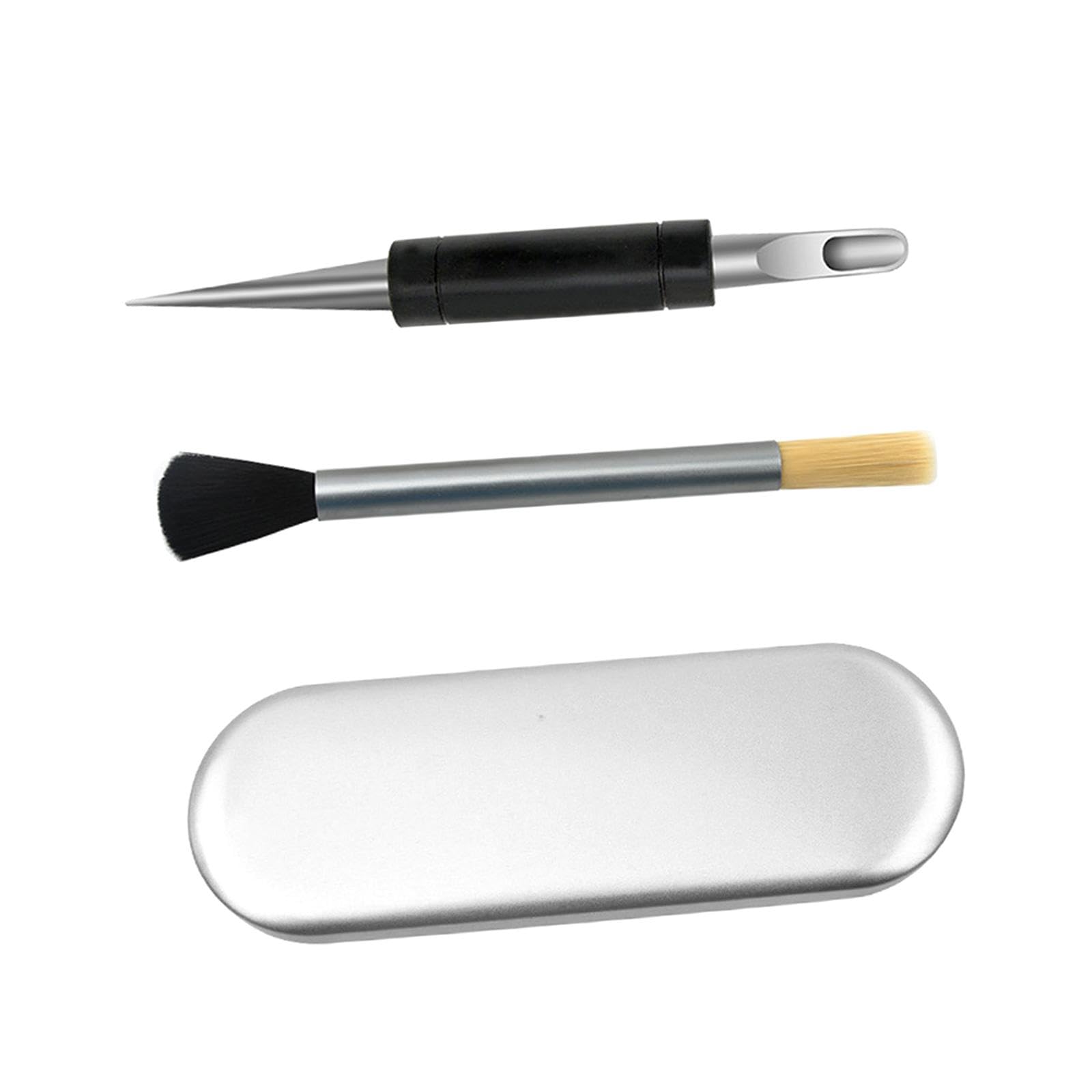 CALANDIS® Professional Coffee Sweep Tool Kit - Latte Art Pen, Iron Box & Coffee Sweep for Baristas & Home Brewing | Perfect for Espresso, Cappuccino & Latte Art Creations in Cafes & Home Kitchens