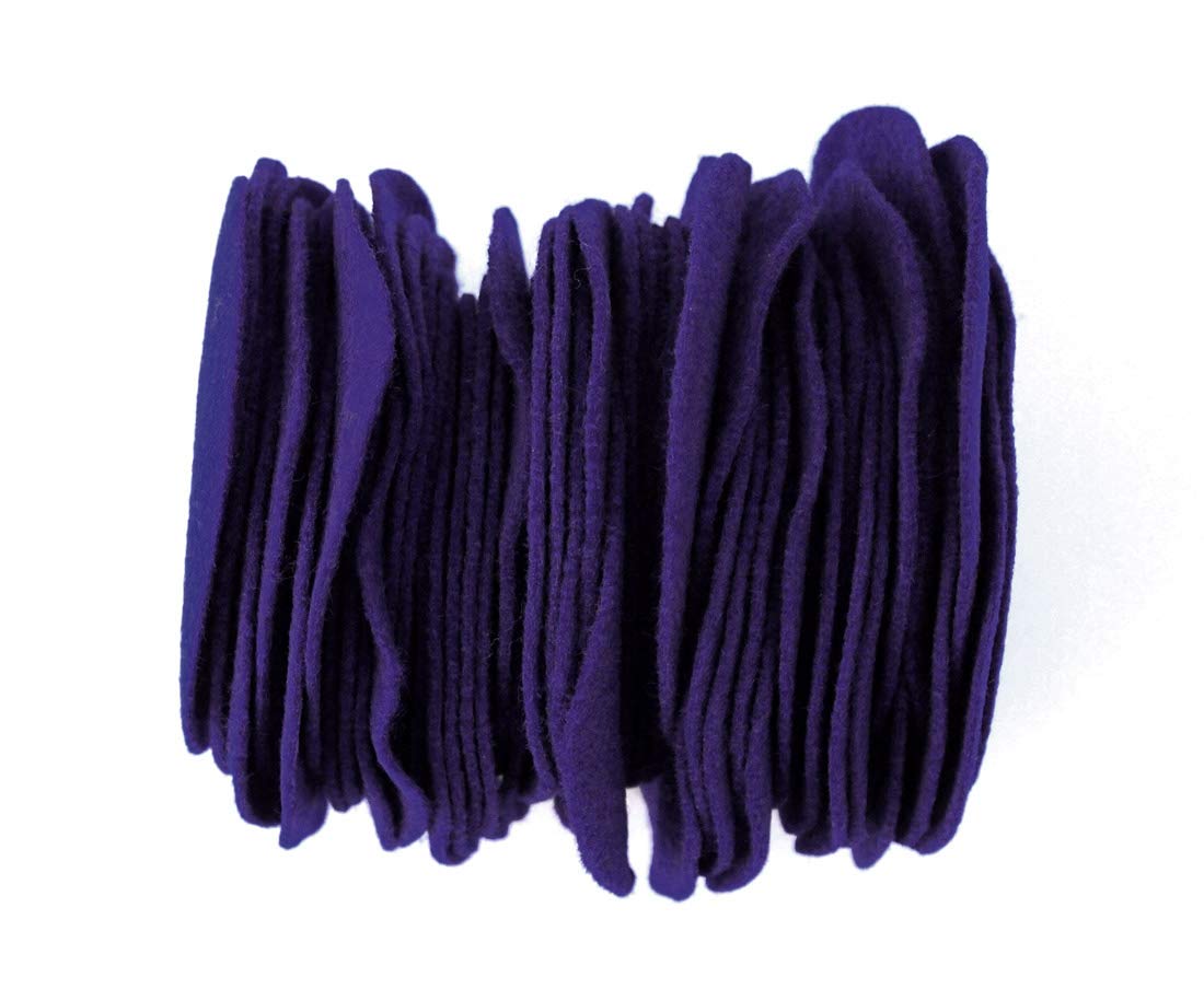 Playfully Ever After Dark Purple Craft Felt Circles (3 Inch - 30pc) for DIY Projects, Scrapbooking & Kids Crafts - Premium Quality Non-Woven Fabric for Sewing, Decorations & Classroom Activities