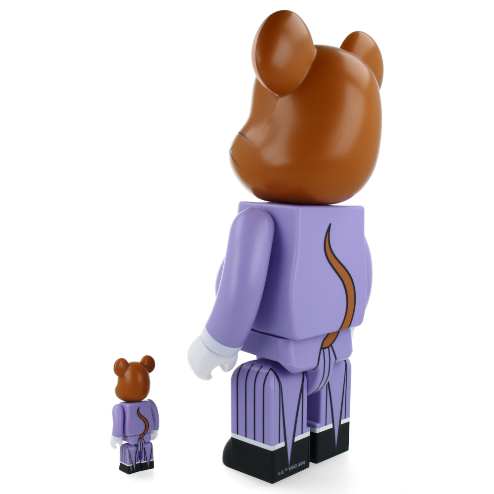 400% + 100% Bearbrick Collectible Figures - Tom as Batman & Jerry as The Joker Limited Edition Vinyl Art Toys for Display, Gift & Home Decor - Perfect for Anime Fans, DC Comics Collectors and Pop Culture Enthusiasts