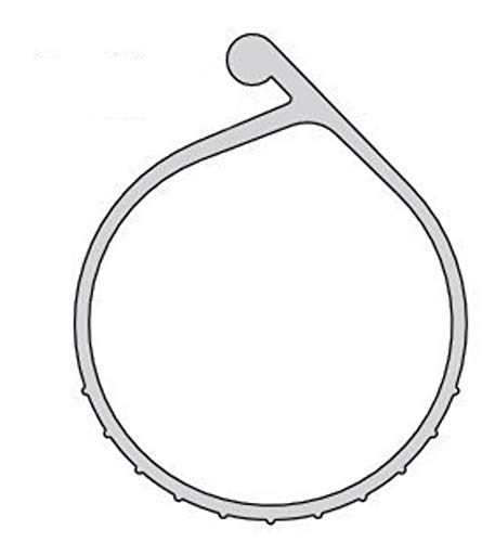 Grey PVC Garage Door P-Bulb Bottom Weather Seal for 180, 280, 390 Series Doors - 20' Wide Door Replacement - Weatherproof & Durable Seal for Home Garage Protection