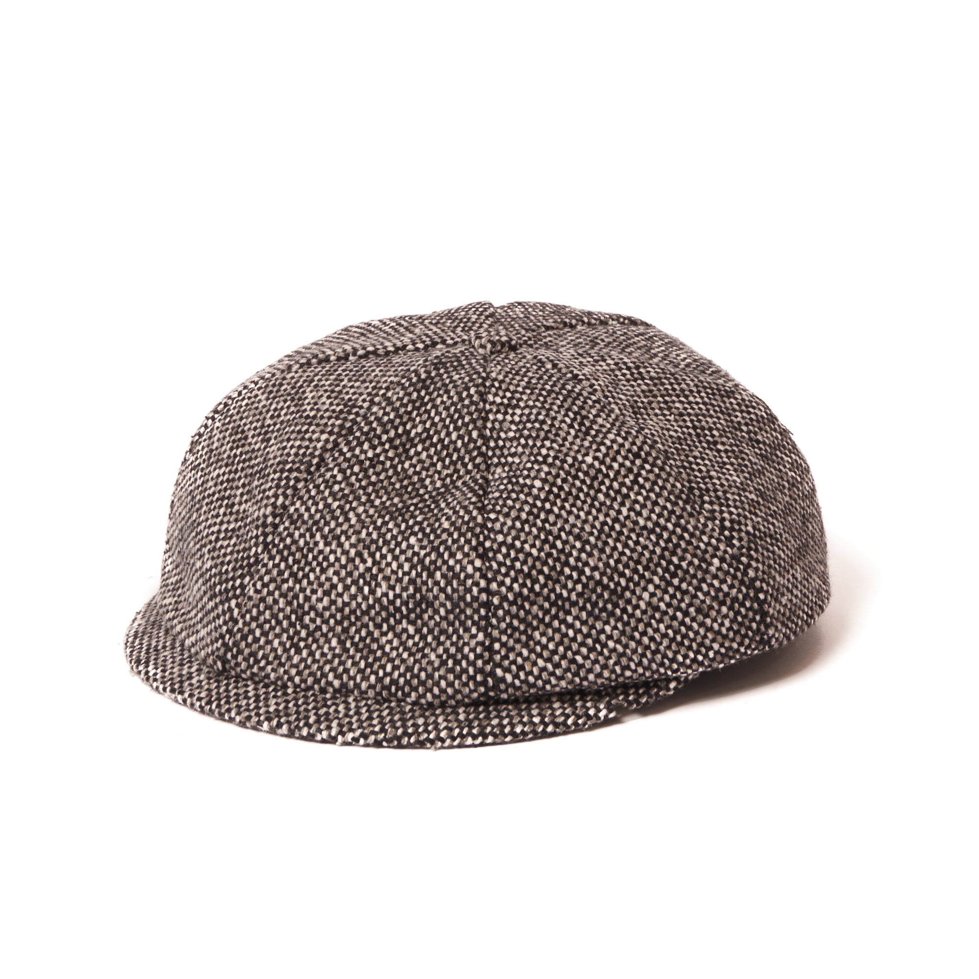 235P Wool Newsboy Cap - Salt & Pepper Color - Vintage Style Crown Hat for Men & Women - Perfect for Casual Wear, Outdoor Activities & Costume Parties