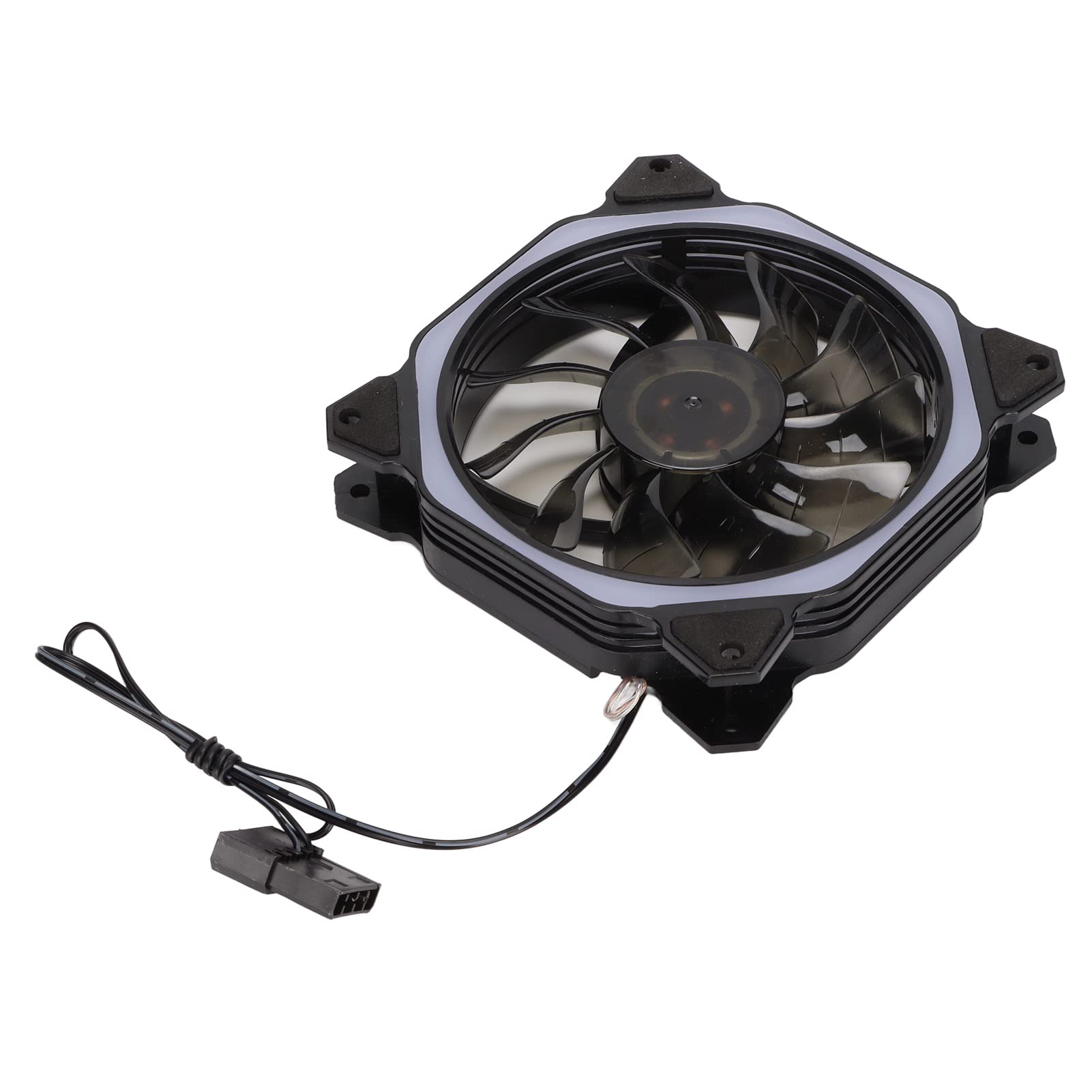 RGB PC Case Fan - ABS Quiet Edition High Airflow Cooling Fan for Desktop Computers | Ideal for Gaming Rigs, Workstations & Home Office PCs