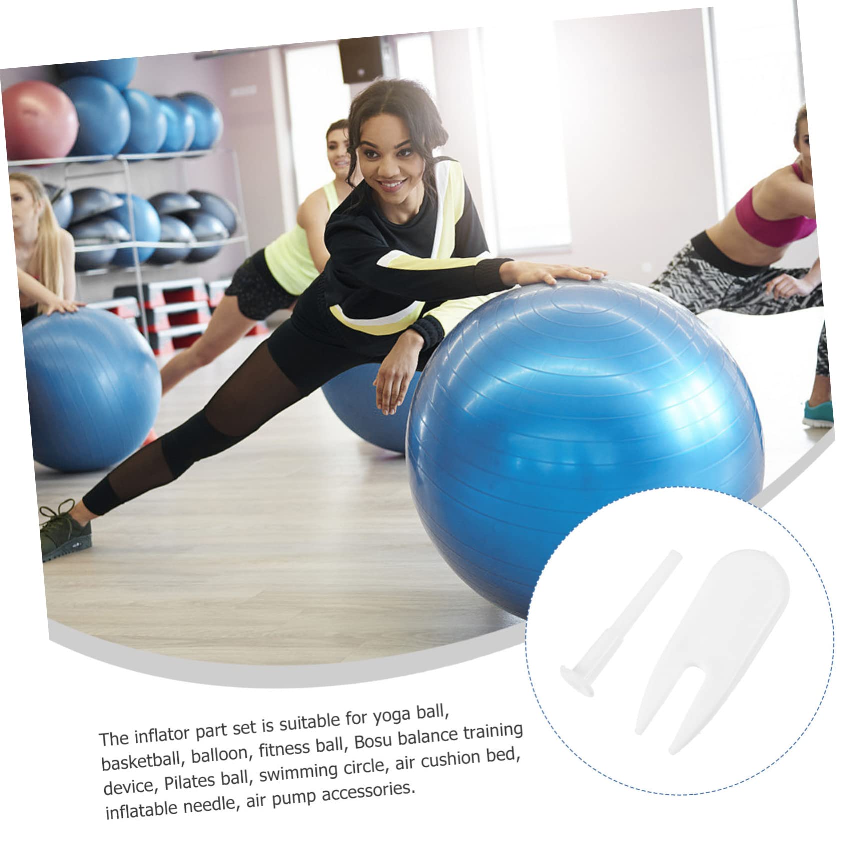 SUPVOX 6 Pack Exercise Stopper Plugs - Yoga Air Remover Pullers for Fitness, Pilates & Gym Equipment - Perfect for Yoga Mats, Resistance Bands & Exercise Machines