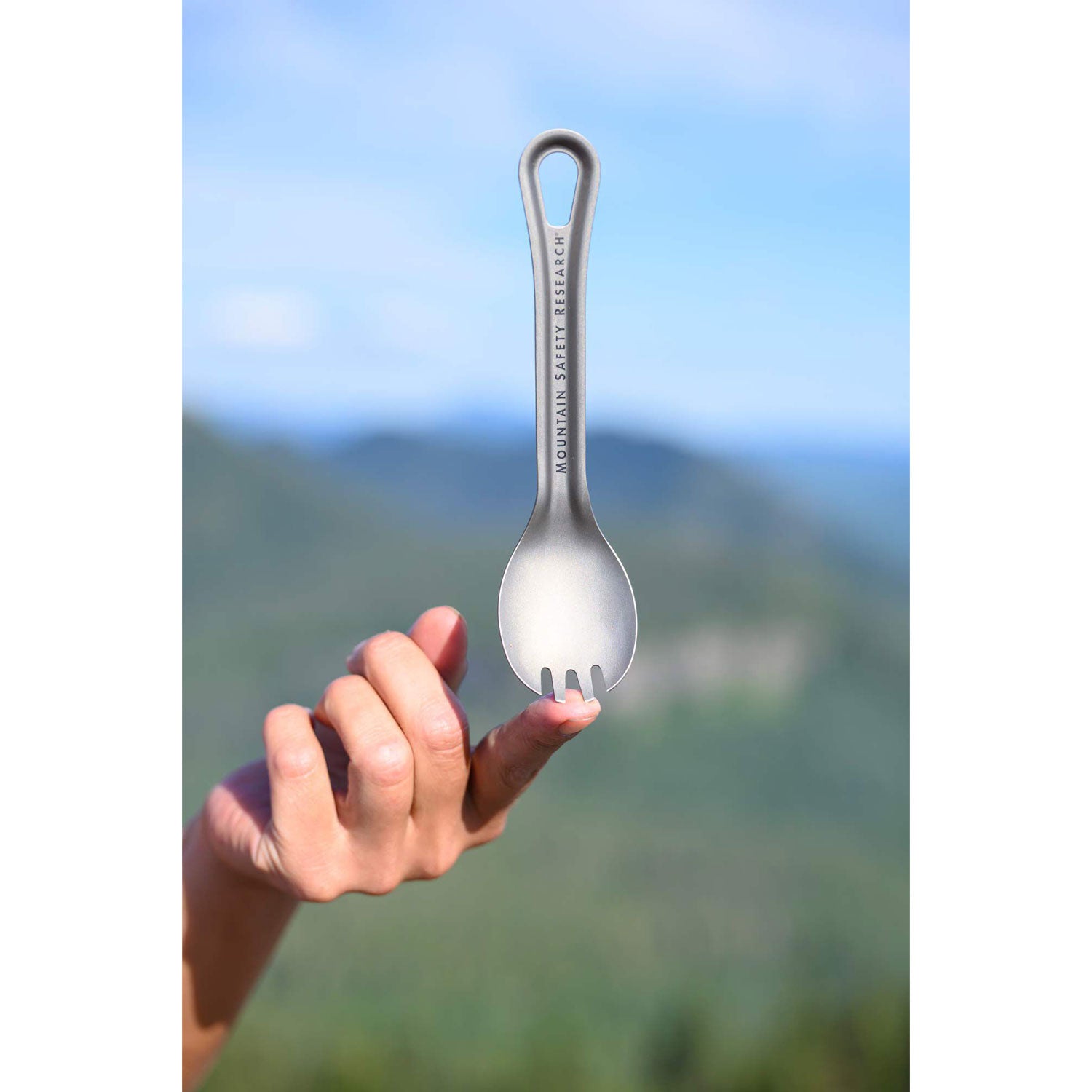 MSR Titan Spork - Lightweight Camping Spoon Fork Combo for Backpacking, Hiking & Outdoor Adventures | Durable Titanium Eating Utensil for Travel, Picnics & Survival Gear