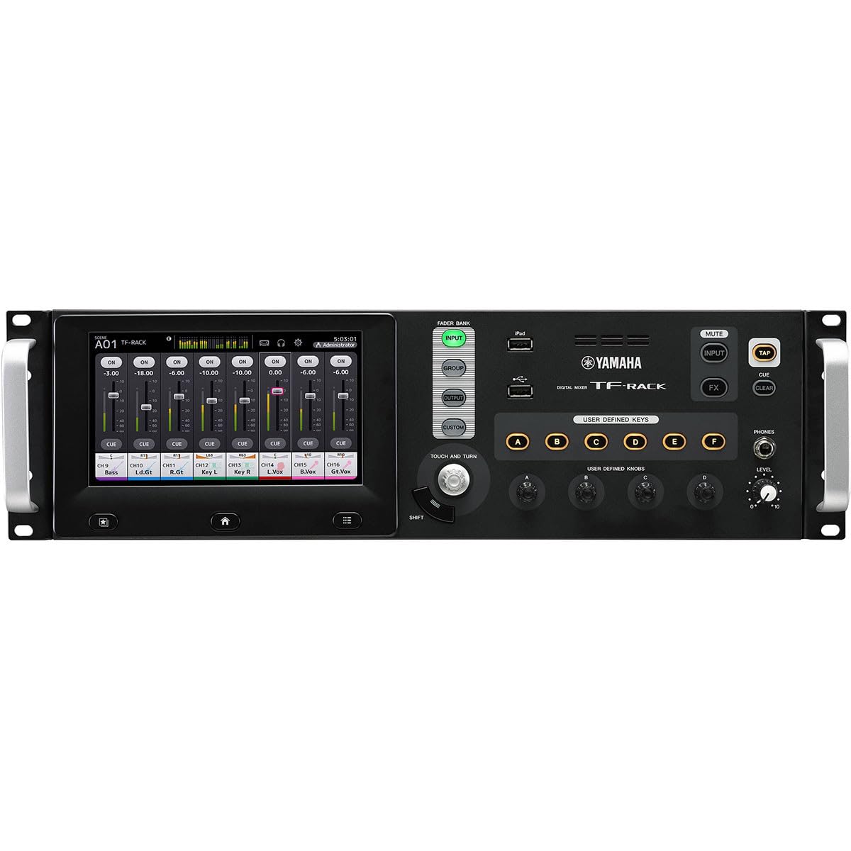 Yamaha TF-Rack Professional 19-Inch Rack-Mount Audio Mixer - Perfect for Live Sound, Studio Recording & DJ Setups