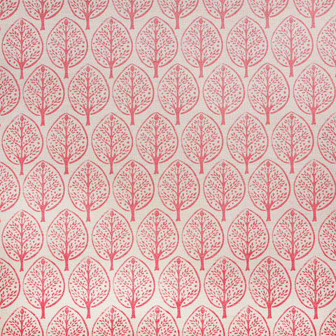 Mini Burchetts Printed Fabric Linen/Cotton Blend Blush Sample - Perfect for DIY Crafts, Home Decor & Upholstery Projects