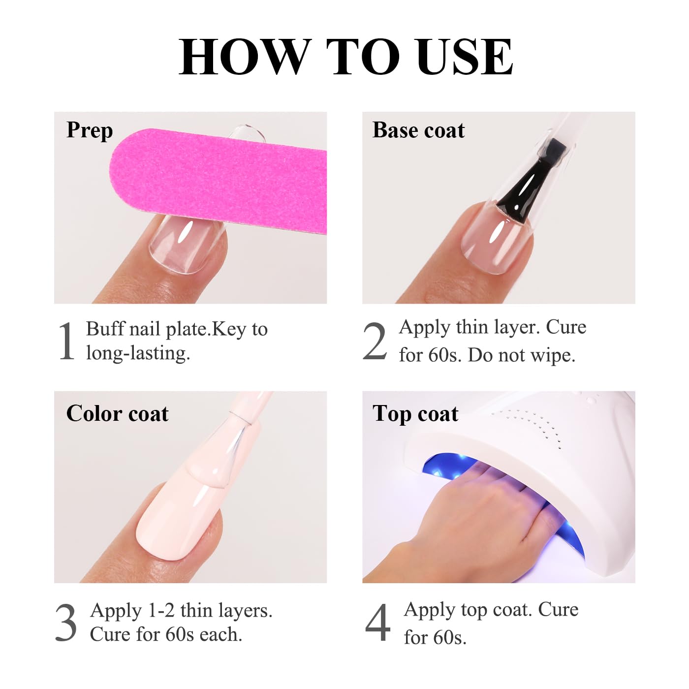 Imtiti Rose Purple Glitter Pearl Gel Nail Polish - Diamond Shimmer UV LED Soak Off Manicure Kit (10ml) for Autumn Winter Nails | Perfect for Salon, Home Use & Special Occasions