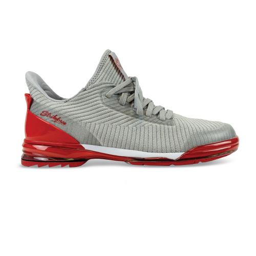 KR Strikeforce TPC Alpha Unisex Bowling Shoes - Grey/Red - Slip-Resistant & Comfortable for League Play & Casual Bowling