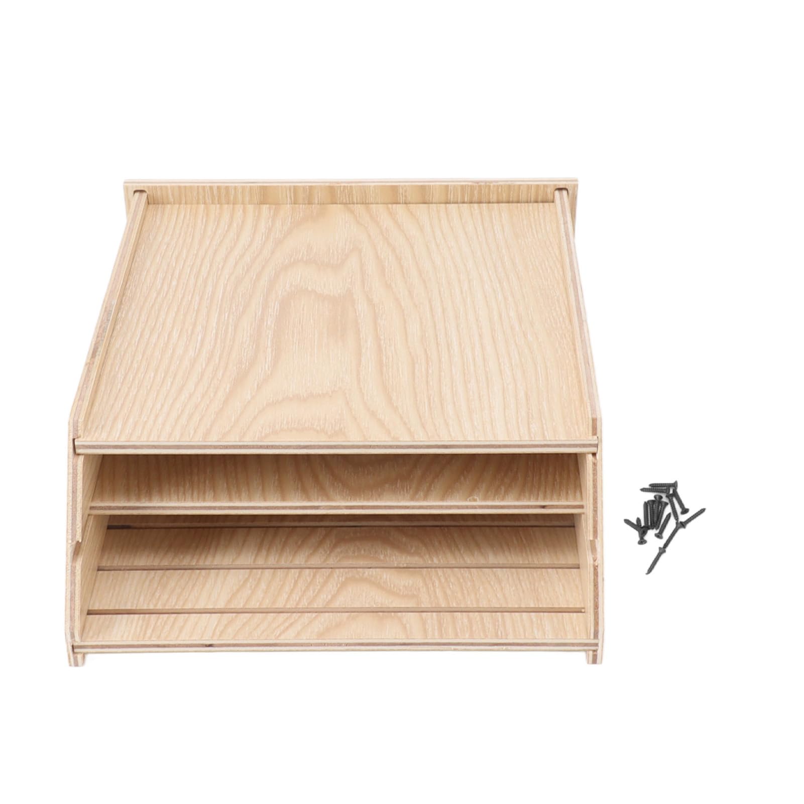 Wooden Bat House Box for Outdoor Garden & Backyard - Natural Wood Bat Shelter for Pest Control & Eco-Friendly Gardening - Perfect for Houses, Farms & Wildlife Habitats