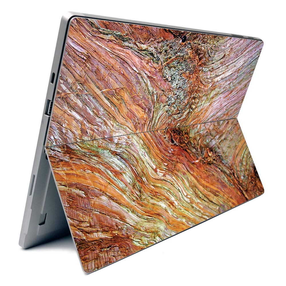 Carbon Fiber Skin for Surface Pro 7 - Woodlands Textured Finish | Easy Apply & Remove | Home & Office Use