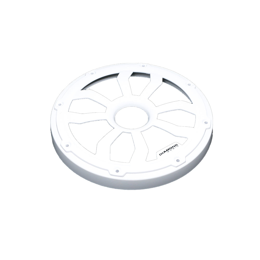 6.5 Inch Flush Mount Speaker Grills - Pair (White) - Premium In-Wall & Ceiling Speaker Covers for Home Theater & Audio Systems