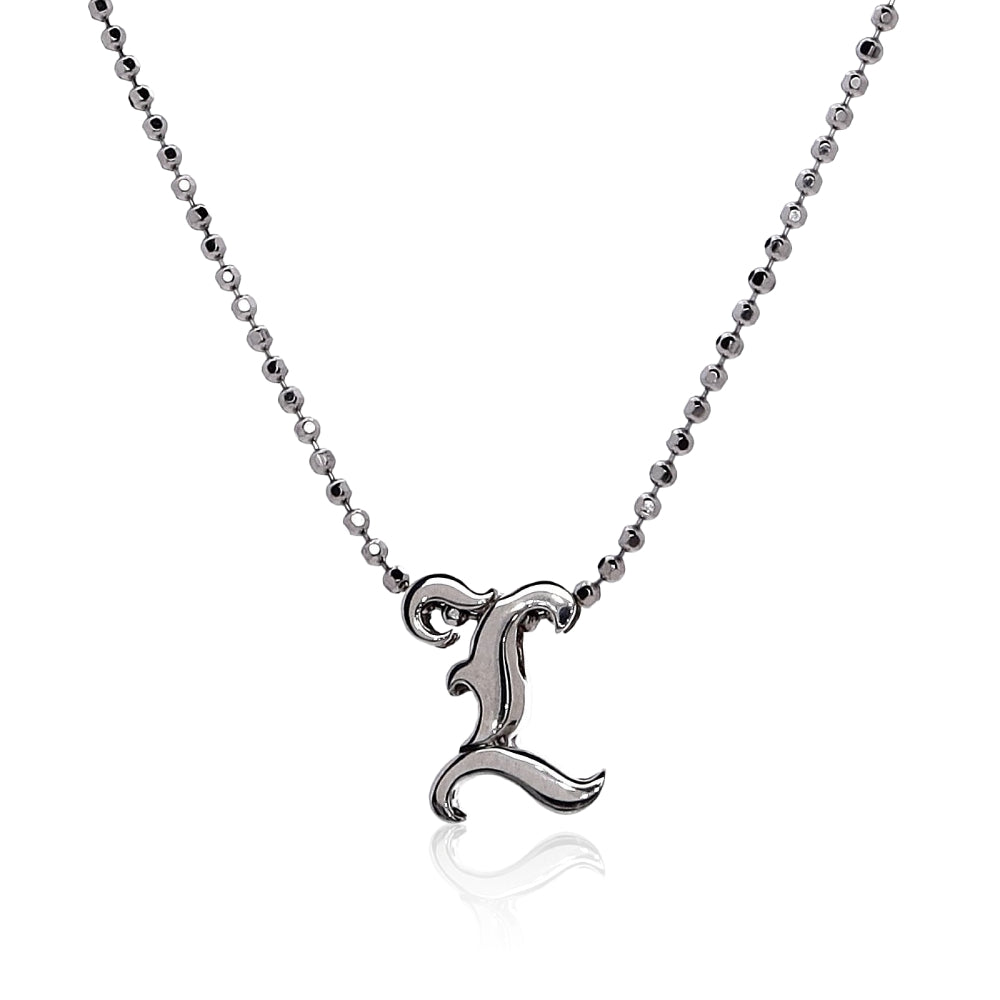 Alex Woo Sterling Silver Custom Initial Letter Necklace - Personalized Name Necklace for Women, Gift for Her, Birthday, Anniversary, Valentine's Day