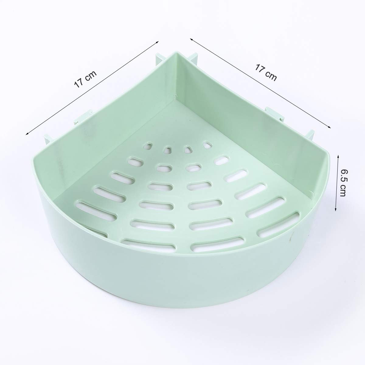 Corner Shower Shelf Organizer - Space Saving Bathroom & Kitchen Storage Rack for Shampoo, Soap, Sponges | Wall Mounted Holder for Small Spaces | Durable Green Household Accessory (1-Pack) - Perfect for Showers, Bathtubs & Kitchen Counter Organization