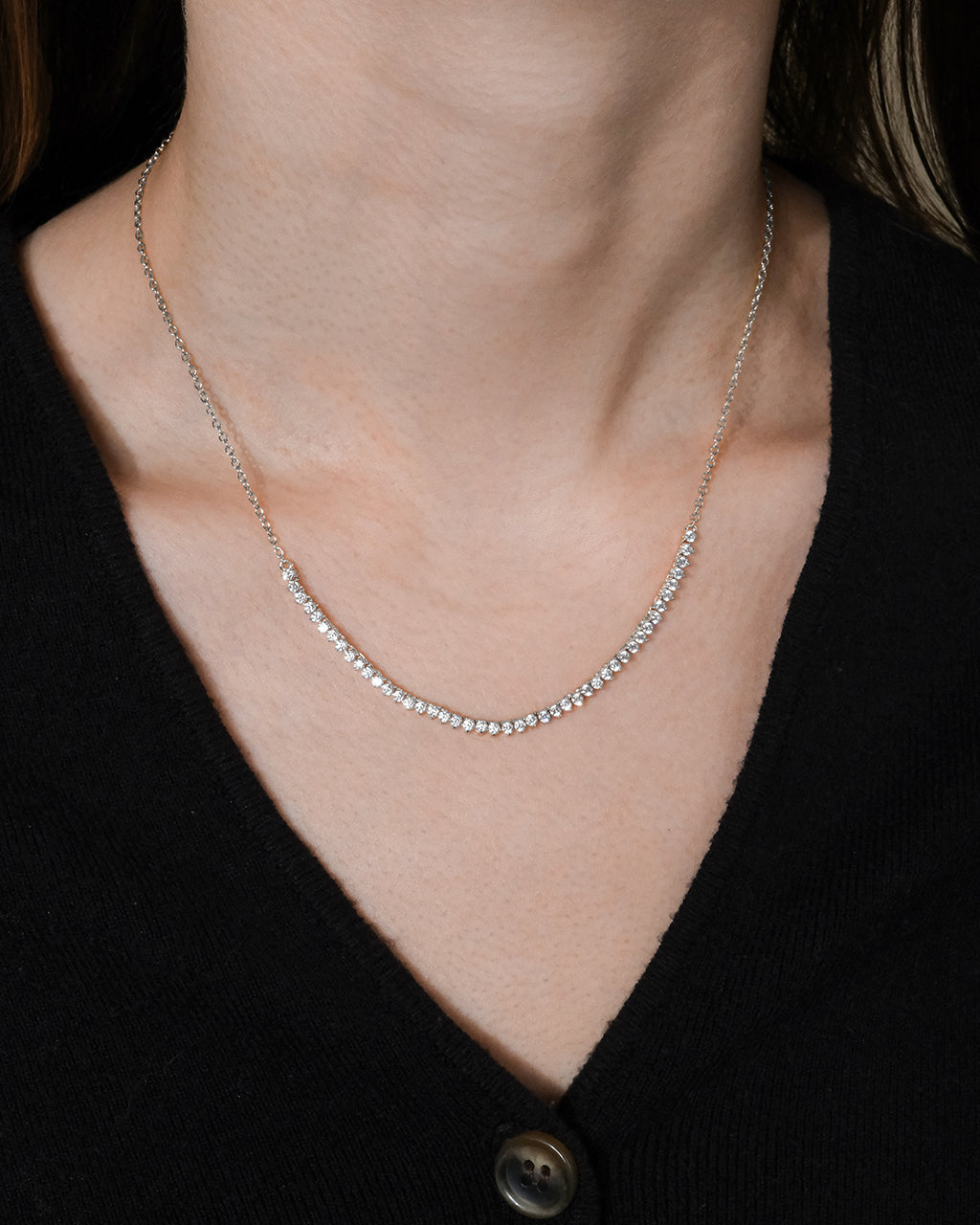 Perdita Brilliant Cut CZ Necklace - Elegant Cubic Zirconia Pendant for Women | Perfect for Weddings, Parties & Special Occasions