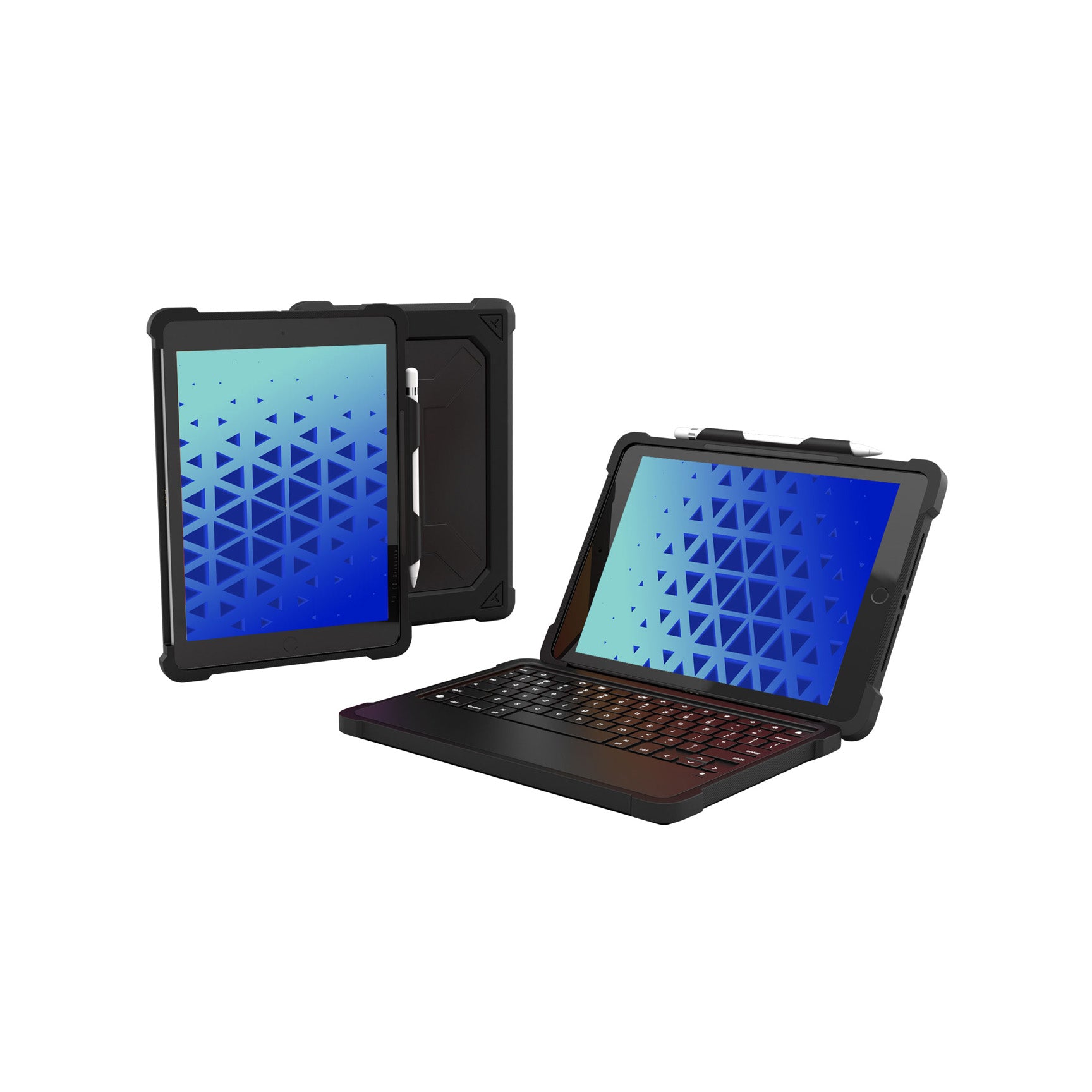 MAXCases KeyCase with Smart Connector - Protective Keyboard Case for iPad 7th/8th/9th Generation | Perfect for Work, School & Travel | Slim Design with Backlit Keys & Auto Sleep/Wake Function
