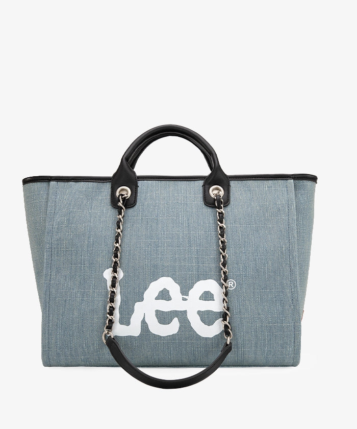 Lee Denim Canvas Tote Bag for Women - Durable Cotton Shoulder Bag - Perfect for Work, Travel & Shopping