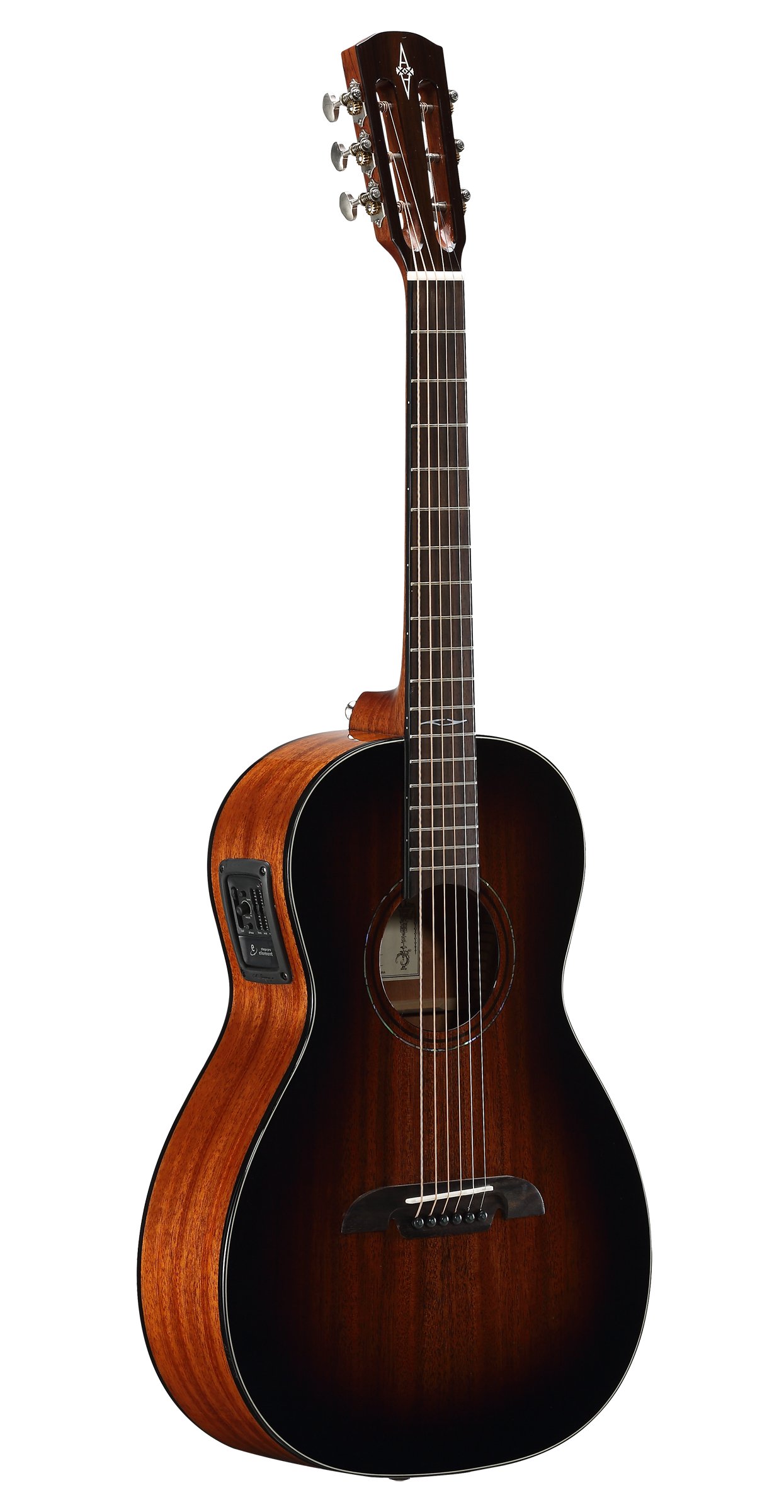 Alvarez AP66ESHB Parlor Acoustic-Electric Guitar - Shadow Burst Finish | Perfect for Travel, Camping & Small Venue Performances