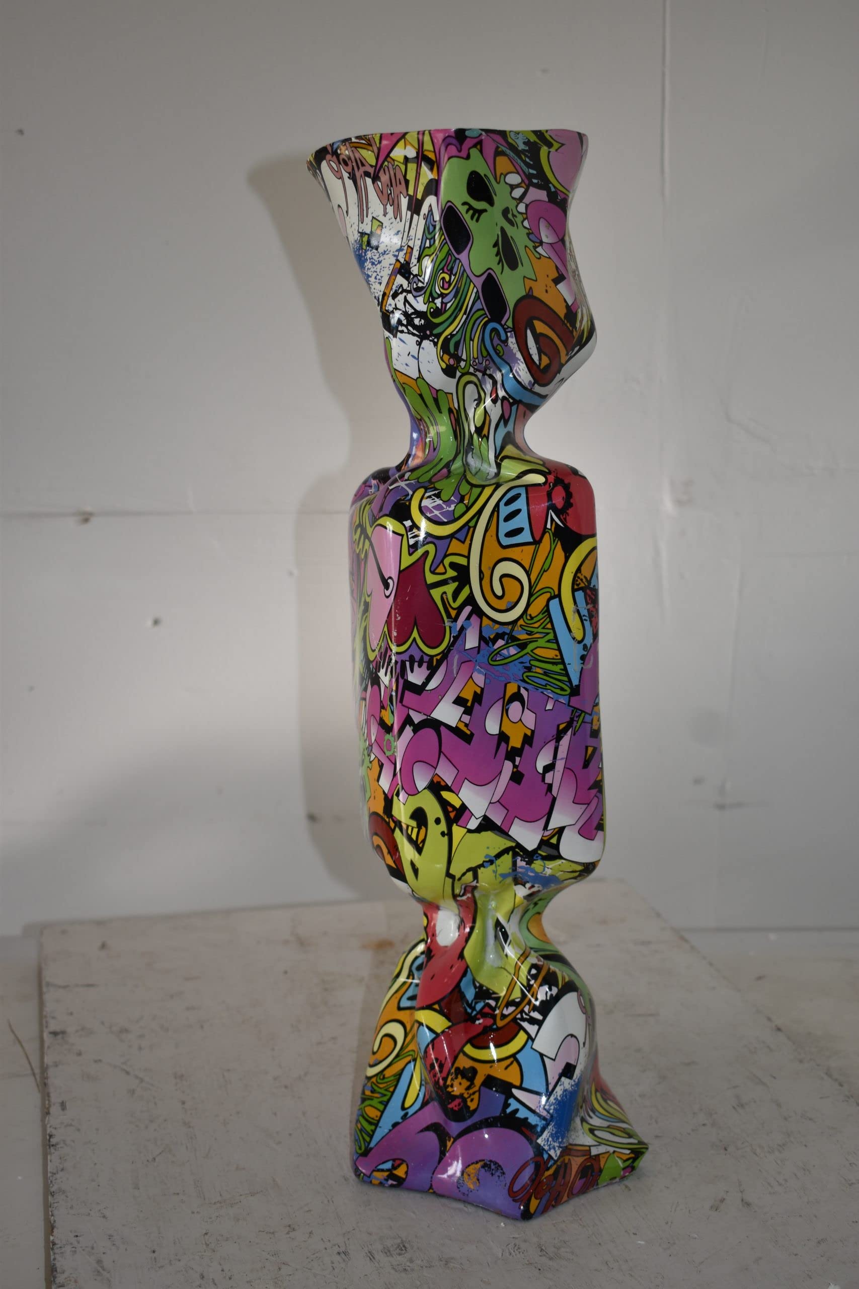 Large Purple Graffiti Candy Resin Statue - Modern Art Sculpture 9