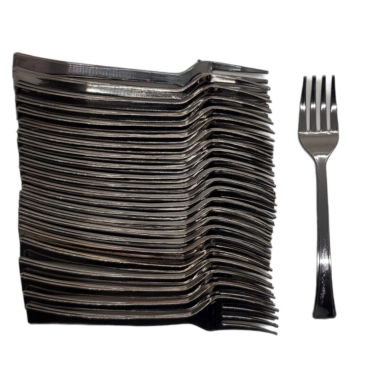 24-Piece 4-Inch Mini Bar Forks Set - Perfect for Cocktail Parties, Appetizers, Desserts, Cheese Platters & Charcuterie Boards (1 Pack) - Ideal for Home Entertaining, Weddings & Catering Events