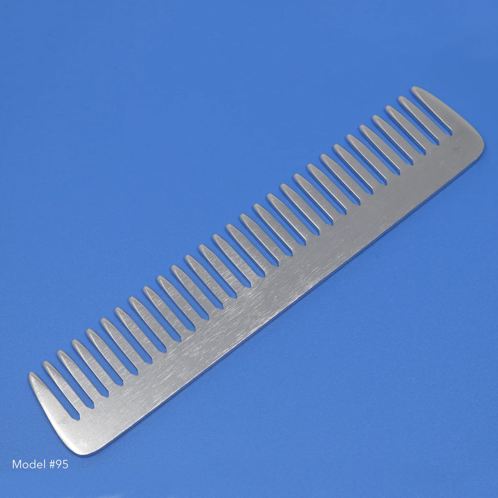 Krest Professional Metal Combs - Premium Aluminum Hair Combs 100% Hand Finished for Men & Women - Perfect for Styling, Barber Shops, and Travel