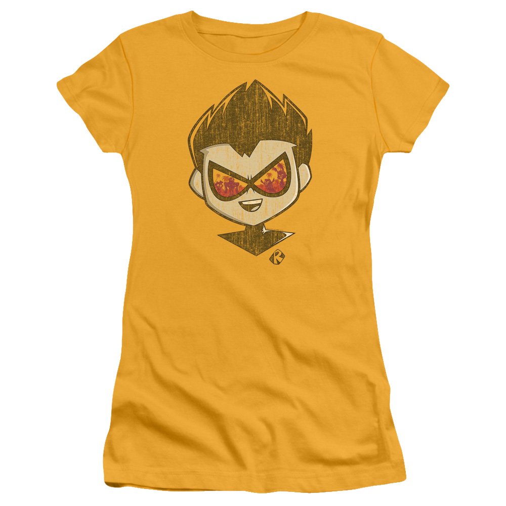 Teen Titans Go to The Movies Beachy Robin Women's Sheer Fitted T-Shirt | Superhero Graphic Tee for Cosplay, Comic Con & Casual Wear
