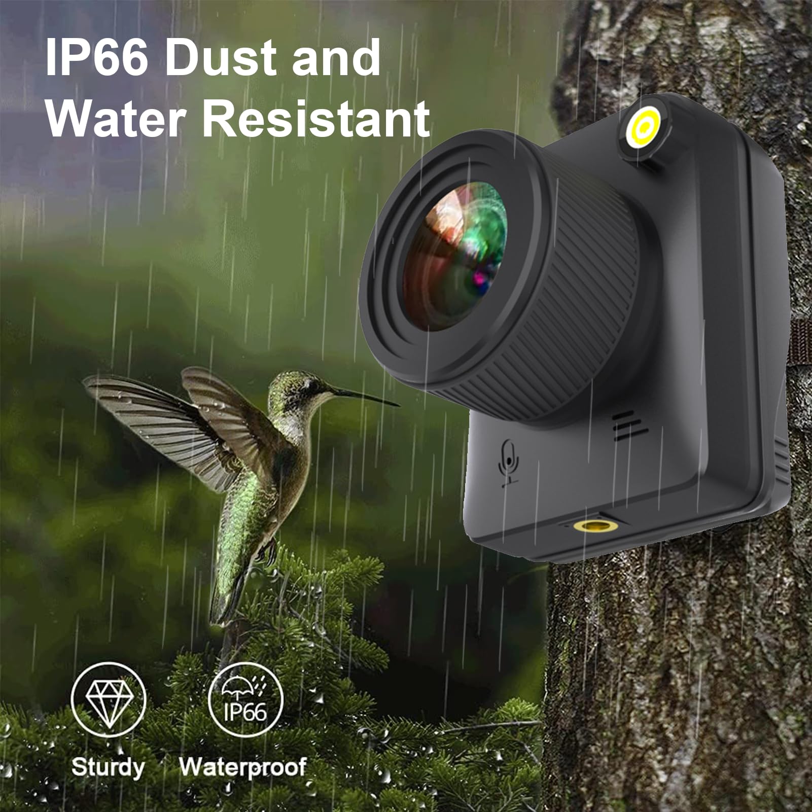 4K Time Lapse Camera with Real-Time Preview & Timer - 90° Flip Angle, Manual Macro Focus for Flowers, Plants, Weather - Indoor/Outdoor Photography for Nature, Gardening, and Scientific Observation