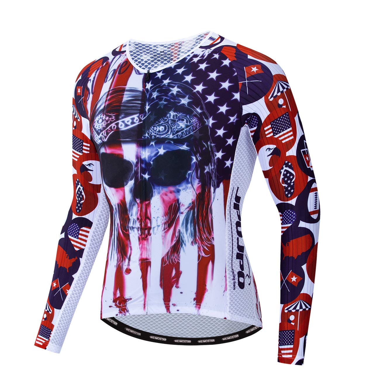 Men's Quick Dry Cycling Jersey - Summer Long Sleeve Bike Shirt for Racing & Training | Moisture Wicking Bicycle Clothing for Road Cycling & Mountain Biking