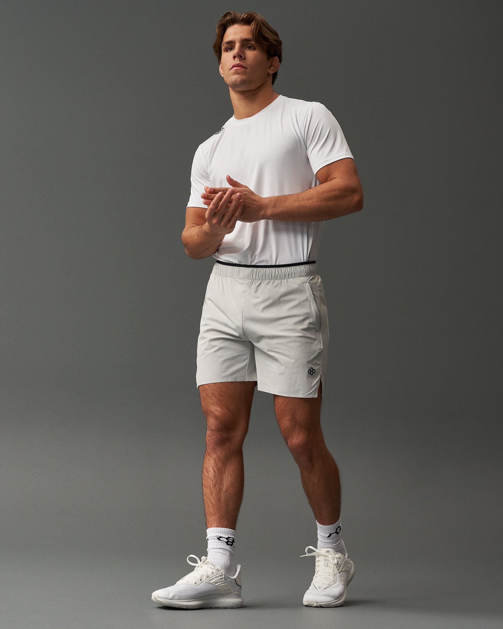 RUDIS Performance Uniform Shorts - Lunar Gray - High-Performance Wrestling & Training Shorts for Athletes - Ideal for MMA, BJJ & Gym Workouts