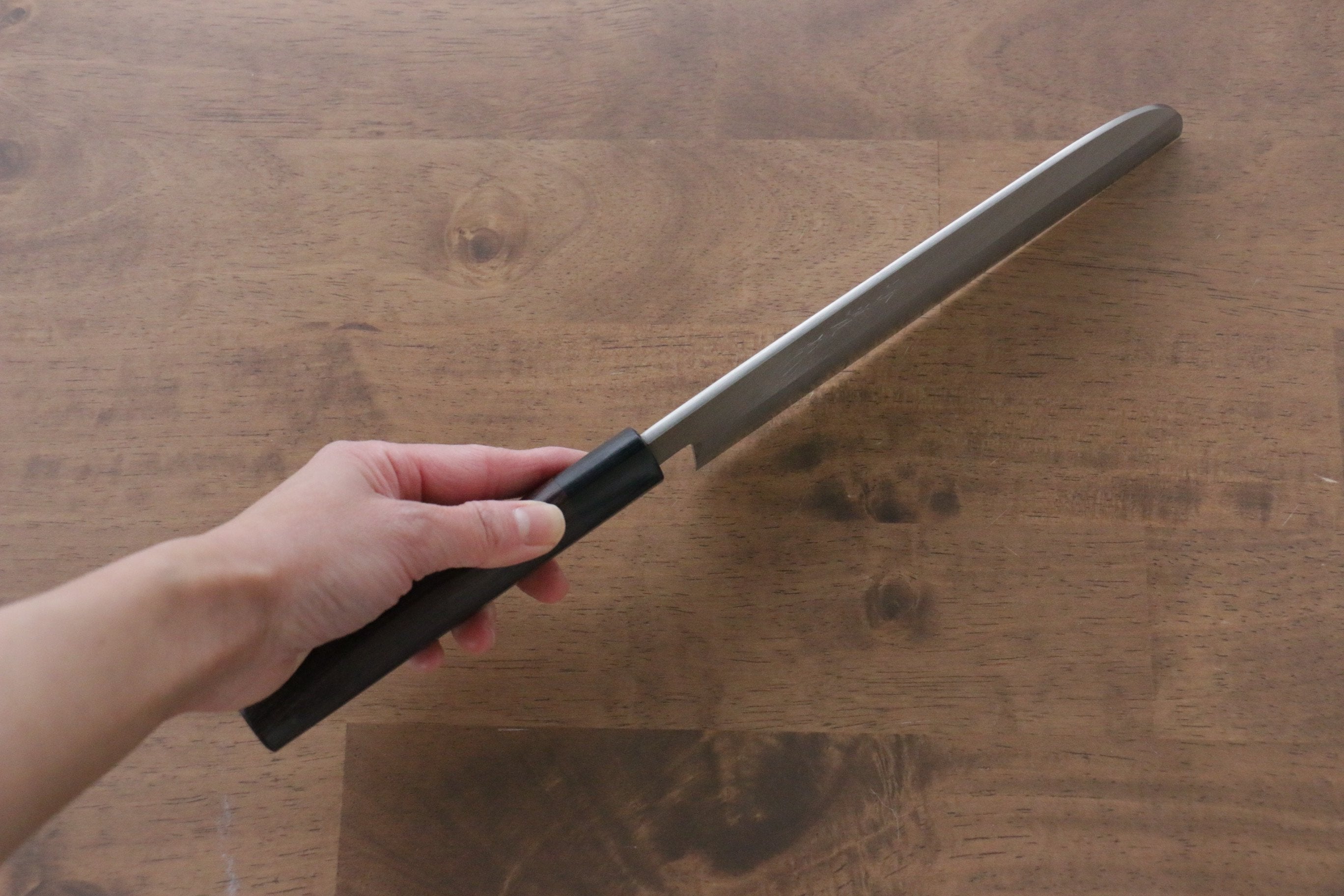 Premium Jikko Silver Steel No.3 Kamagata Usuba 210mm Japanese Chef Knife with Shitan Handle - Perfect for Sushi, Vegetables & Precision Cutting