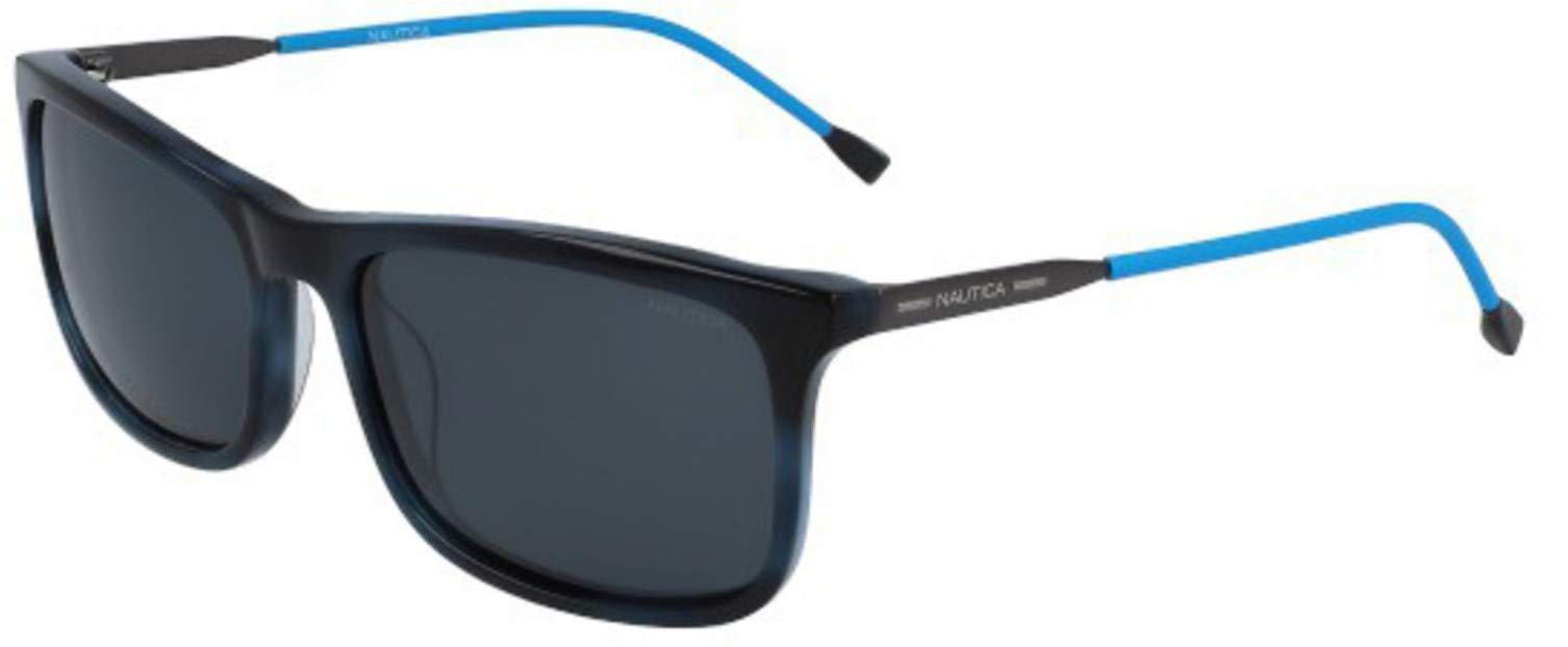 Nautica Men's N6239s Classic Rectangular Polarized Sunglasses UV400 Protection - Perfect for Driving, Beach & Outdoor Activities