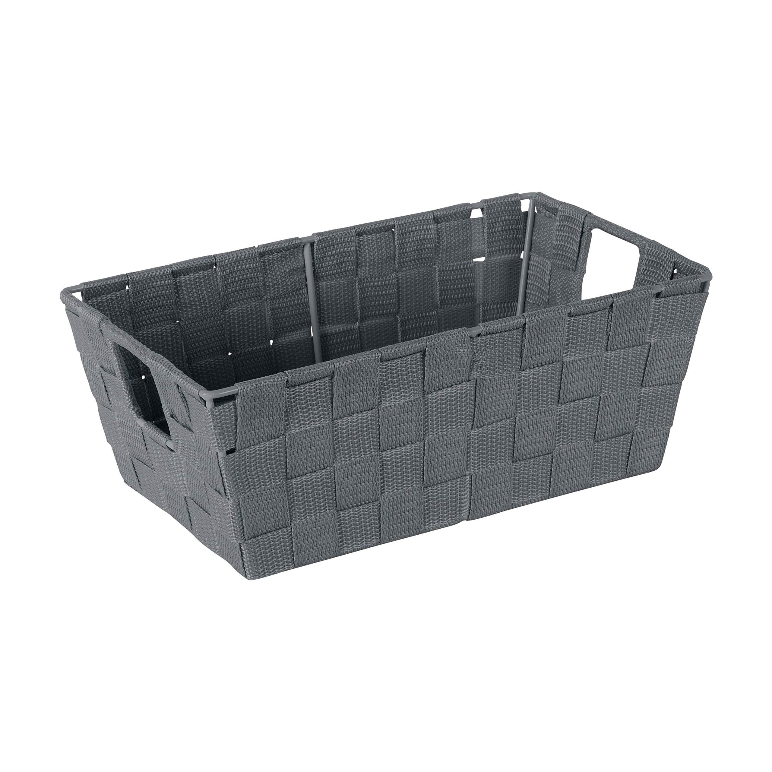 Stylish Woven Storage Baskets with Handles - 4-Pack Gray Decorative Organizer Bins for Bedroom, Closet, Nursery & Bathroom - Perfect for Toys, Accessories & Gift Storage