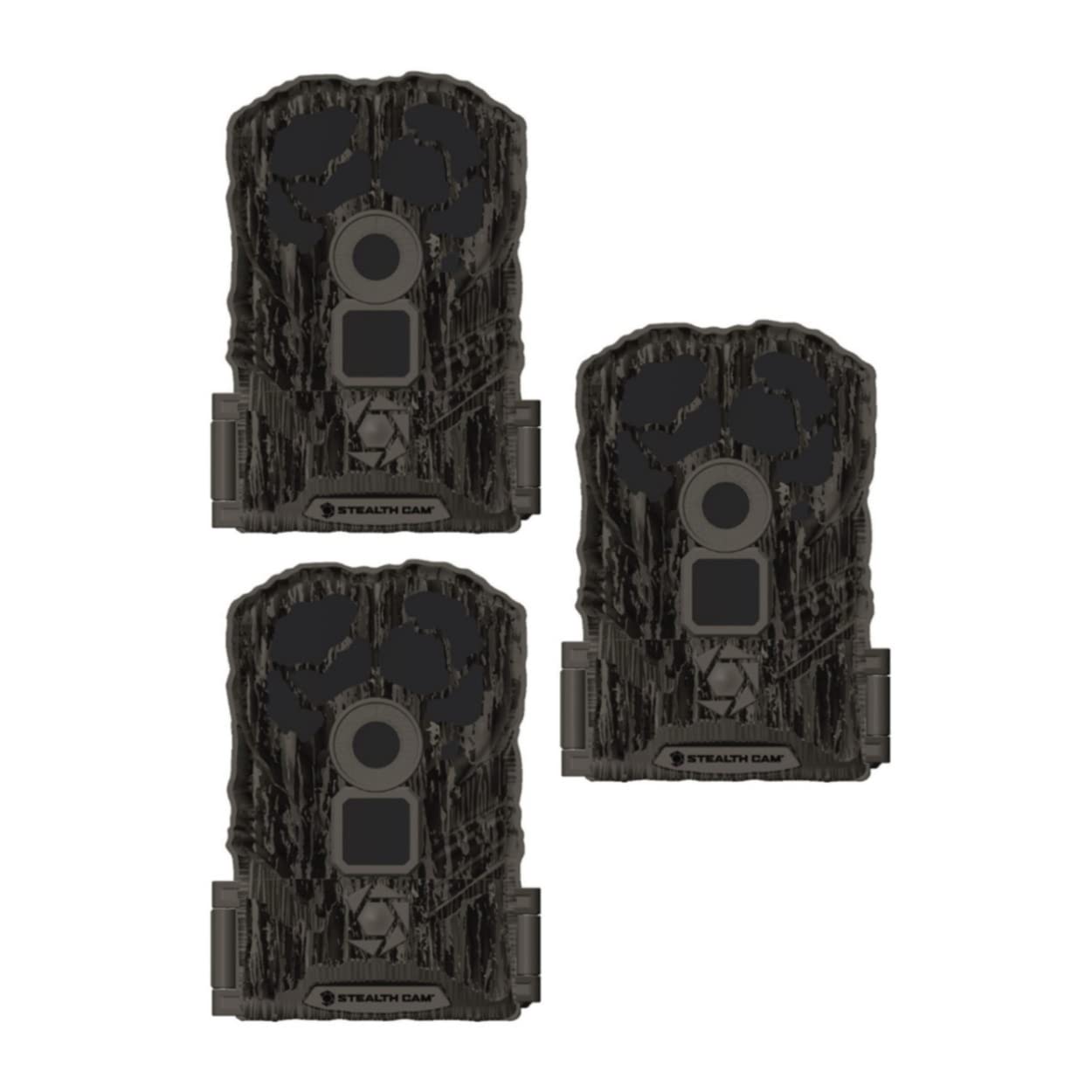 Stealth Cam Browtine 14MP Trail Camera Bundle (4-Pack) with Camera Holder, 32GB SD Card & Card Reader - Perfect for Wildlife Monitoring, Hunting & Outdoor Security