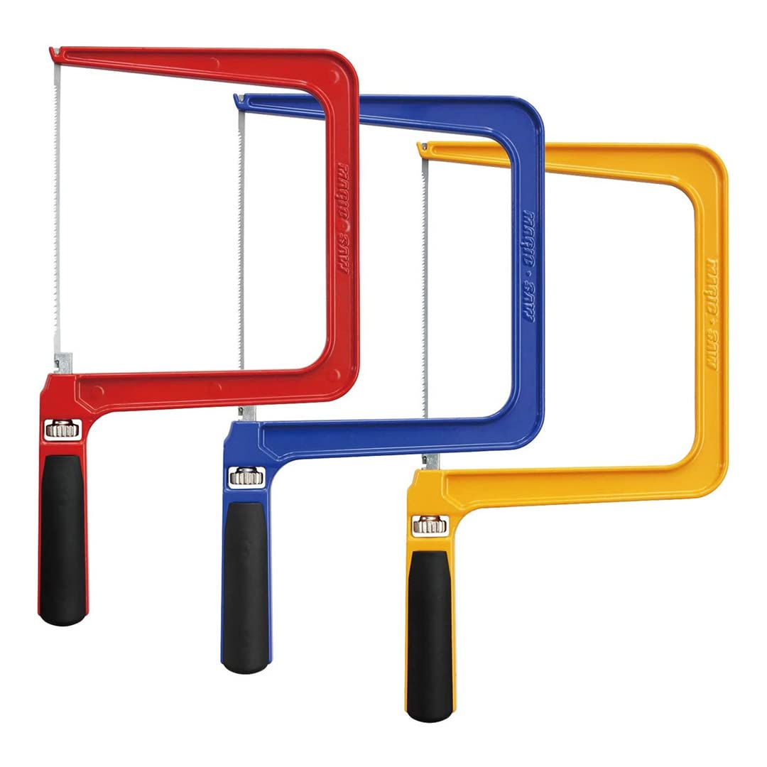 Magic Frame Depth Coping Saw with 5 Blades - Precision Cutting Tool for Metal, Wood & Plastic | Perfect for DIY Projects, Carpentry & Crafting