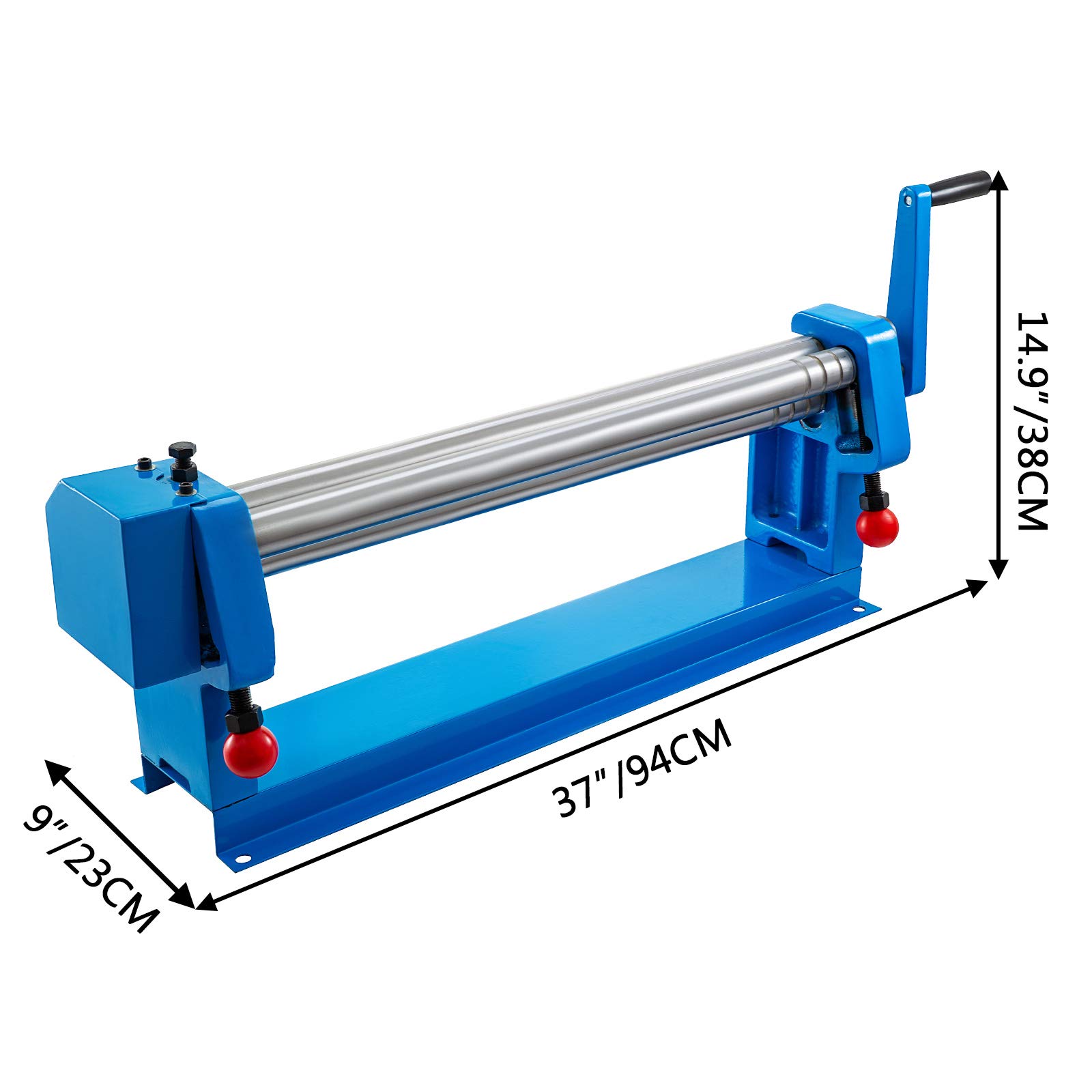Mophorn 24 Inch Slip Roll Metal Bending Machine - 16 Gauge Steel Sheet Metal Roller with 2 Removable Rollers for Round Bending | Perfect for Metalworking, HVAC, and DIY Projects